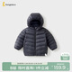 童泰（TONGTAI）寶寶羽絨服冬季嬰兒衣服外出連帽鴨絨外套兒童三防上衣黑色110cm