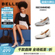 百麗（Belle）一字帶羊皮瑪麗珍鞋女2026春新商場(chǎng)同款質(zhì)感單鞋F1S1DAQ6預售 米白 38 (240mm)