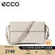 愛(ài)步（ECCO）【38女神節禮物】 單肩包女 輕奢通勤斜挎包  大號方包9107776 HL 灰褐色910777690387 均碼