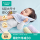 全棉時(shí)代（PurCotton）嬰兒口水巾抗菌款可水洗圍嘴口水兜寶寶吃飯圍兜飯兜紗布毛巾面巾 【升級抗菌款面巾 3條裝】黃藍紫 | 30×50cm