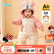 迪士尼（Disney）嬰兒寶寶85鴨絨羽絨服紅色拜年服連體衣可愛(ài)卡通外出保暖抱衣 【85鴨絨】夢(mèng)幻粉拼色米妮 90 （建議15-24個(gè)月身高80-90cm)