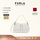 芙拉（FURLA）【禮物】【明星同款】FLOW中號牛皮女士手提包單肩斜挎包 棉花糖白