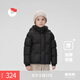 保姆鵝 兒童羽絨服短款連帽聚暖童裝男女童防風(fēng)御寒加厚外套冬[NG2860] 炭黑 140