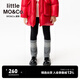 little MO&Co.蓄熱保溫加絨 little moco童裝25冬裝新款女童彈力褲緊身褲可外穿 黑色 蓄熱保溫超柔 150 150/61