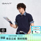 GANT/甘特【智性POLO】100%液氨棉夏男士親膚T恤抗菌易打理短袖t恤衫 耶魯藍 M