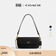 蔻馳（COACH）女士BROOK翻蓋鏈帶包真皮斜挎包百搭女包 B4/黑色