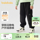 巴拉巴拉童裝男童長(cháng)褲加絨中大童褲子秋冬拼接搖粒絨潮酷