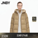 江南布衣（JNBY）【95白鵝絨】25冬新品羽絨服寬松連帽親膚輕盈柔軟5X0C10200 269/綠卡其 XS