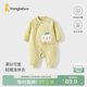 童泰（TONGTAI）嬰兒連體衣秋冬季純棉夾棉寶寶衣服兒童哈衣薄棉爬服黃色59cm