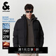 杰克·瓊斯（JACK&JONES）男裝26年冬季羽絨服男短款嚴寒保暖加厚寬松蓄熱鴨絨外套RDS認證 E43純黑色 第一批 3XL （195）