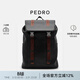 PEDRO男士商務(wù)雙肩包大容量背包電腦包旅行包書(shū)包送男生PM2-25210227 黑色 L