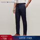 Tommy Hilfiger【光澤微磨毛】秋冬男裝商務(wù)通勤直筒休閑褲西褲微彈長(cháng)褲 藏青色DW5 -寬松版-色丁-正常拍 32 (2.5尺)