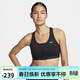 耐克NIKE女春夏運動(dòng)內衣 中度支撐 防墜防下垂FN2732-010黑S