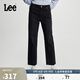 Lee舒適版經(jīng)典五袋款黑色女牛仔褲顯瘦休閑潮流