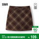 森馬（Semir）商場(chǎng)同款|半身裙女冬季格子仿呢2025甜酷美拉德短裙101725120011