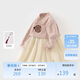 戴維貝拉女童連衣裙春裝2024兒童國風(fēng)漢服童裝裙子外套兩件套