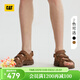 卡特（CAT）涼鞋沙灘鞋男鞋戶(hù)外休閑工裝涼鞋Giles3Strap商場(chǎng)同款 棕色 41