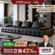 法莎蒂勞倫斯意式極簡(jiǎn)全真皮沙發(fā)客廳輕奢現代別墅戶(hù)型頭層牛皮 3.4米多人位 【旗艦版·新太空坐感】3.0mm超厚半青頭層牛皮