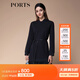 PORTS寶姿秋冬新品女裝縫制針織長(cháng)袖連衣裙SM9N014NCC148 黑色 M (6)
