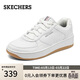 斯凱奇（Skechers）女鞋春季厚底增高板鞋軟底百搭通勤休閑鞋平底鞋運動(dòng)鞋185160