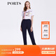 PORTS寶姿春夏新品女裝抽繩休閑長(cháng)褲SM8P016KWB008 星際藍 S (4)
