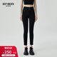 深呼吸DEEP BREATH女裝通勤高腰雙腰頭四面彈力小腳正裝西褲女8100060 黑 L (4碼)
