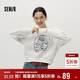 森馬（Semir）[商場(chǎng)同款]JUJU聯(lián)名衛衣女落肩寬松秋季2025趣味圖案101525116021