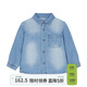 jnby by JNBY江南布衣嬰童全棉水洗牛仔長(cháng)袖襯衣柔軟秋冬男女童嬰兒YO8211650 999/牛仔淺蘭 100 cm