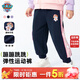 汪汪隊立大功女童褲子春秋款新款春季兒童運動(dòng)褲女寶衛褲女孩休閑褲 深藍 120