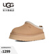 UGG春季女士舒適時(shí)尚厚底Tazz塔茨一腳蹬休閑懶人鞋 1174471 SAN | 沙色 41 尺碼偏小，建議拍大一碼