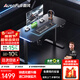 傲風(fēng)A4電競桌實(shí)木電動(dòng)升降電腦桌辦公書(shū)桌子國家補貼黑色帶燈1.2*0.6m