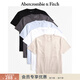 Abercrombie & Fitch經(jīng)典小麋鹿圖案5件組合裝美式短袖T恤夏男裝女裝124-4176 藍色 M (180/100A)