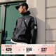 adidas寬松日常舒適運動(dòng)夾克外套男女春季新款阿迪達斯官方三葉草   黑色   L