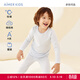 愛(ài)慕兒童天使暖衣棉氨綸男/女孩暖衣套裝秋衣秋褲A類(lèi)兒童薄暖衣打底 輕暖【5~15℃】男-晴天藍 170 （100-120斤）