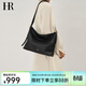 HR赫蓮娜包包女包大容量托特包女頭層牛皮單肩包女hobo包女生日禮物 黑色