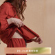 朵朵·可可秋睡衣女寬松純棉家居服長(cháng)袖長(cháng)褲紅色套裝本命年禮物 紅色 M (160)