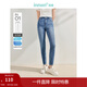 茵曼（INMAN）【商場(chǎng)同款】冰芙美涼感九分牛仔褲2025夏女裝新款顯瘦鉛筆褲 牛仔藍 30