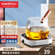 金灶（KAMJOVE）恒溫杯墊保溫底座USB家用辦公室暖杯墊茶水杯保溫杯墊加熱底座 WB-08（帶電源適配器）