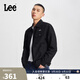 Lee舒適版Y2K翻領(lǐng)男尼龍長(cháng)袖騎士夾克外套休閑潮流