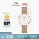 丹尼爾惠靈頓（DanielWellington）DW女士手表輕奢流金金屬表帶石英腕表送女友生日禮物DW348