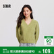森馬（Semir）毛衣女冬季短款含羊毛破洞V領(lǐng)毛衫辣妹個(gè)性ins小個(gè)子101724107032