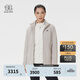 KOLON SPORT/可隆羽絨三合一夾克 女子防風(fēng)透濕戶(hù)外沖鋒衣2級 LKJK5WNT12-GR 米灰色 S 160/84A