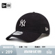 NEW ERA紐亦華MLB棒球帽NY LA軟頂彎檐鴨舌帽子休閑遮陽(yáng)920 13058752-黑色-NY OSFM