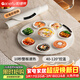 帕德弗（PADEFU）2026新款柔性折疊暖菜板熱菜神器家用餐桌墊加熱盤(pán)多功能圓形飯菜保溫板電熱板