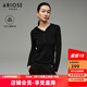 艾諾絲雅詩(shī)ARIOSEYEARS冬季新款100%羊毛修身針織衫打底衫女30938077 黑色 S