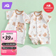 婧麒嬰兒連體衣夏季寶寶純棉打底哈衣新生兒衣服夏天薄款爬服夏裝