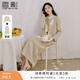 香影小香風(fēng)套裝女2026春新款一整套穿搭上衣半身裙法式兩件套早秋 米黃 M