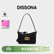 DISSONA迪桑娜女包DD流金腋下包手提單肩包真皮斜挎包時(shí)尚【禮物】 黑色