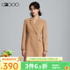 G2000【多面彈性】G2000女裝商場(chǎng)新款彈性柔軟西裝型連衣裙 卡其色 S /34