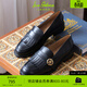 SAM EDELMAN山姆愛(ài)德曼春黑樂(lè )福鞋流蘇英倫風(fēng)牛皮平底通勤單鞋女CHARLIE 黑色 38 /美碼7.5M